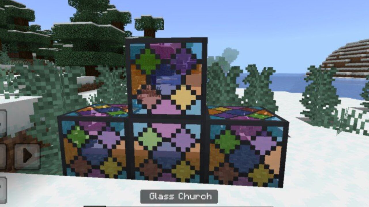 Glass Church from Dextens Chiselry Mod for Minecraft PE