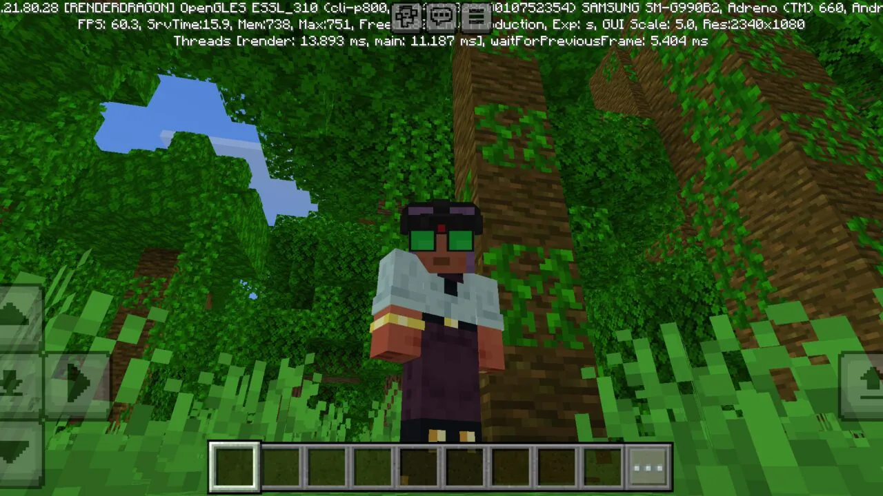 Modern Goggles from Night Vision Texture Pack for Minecraft PE