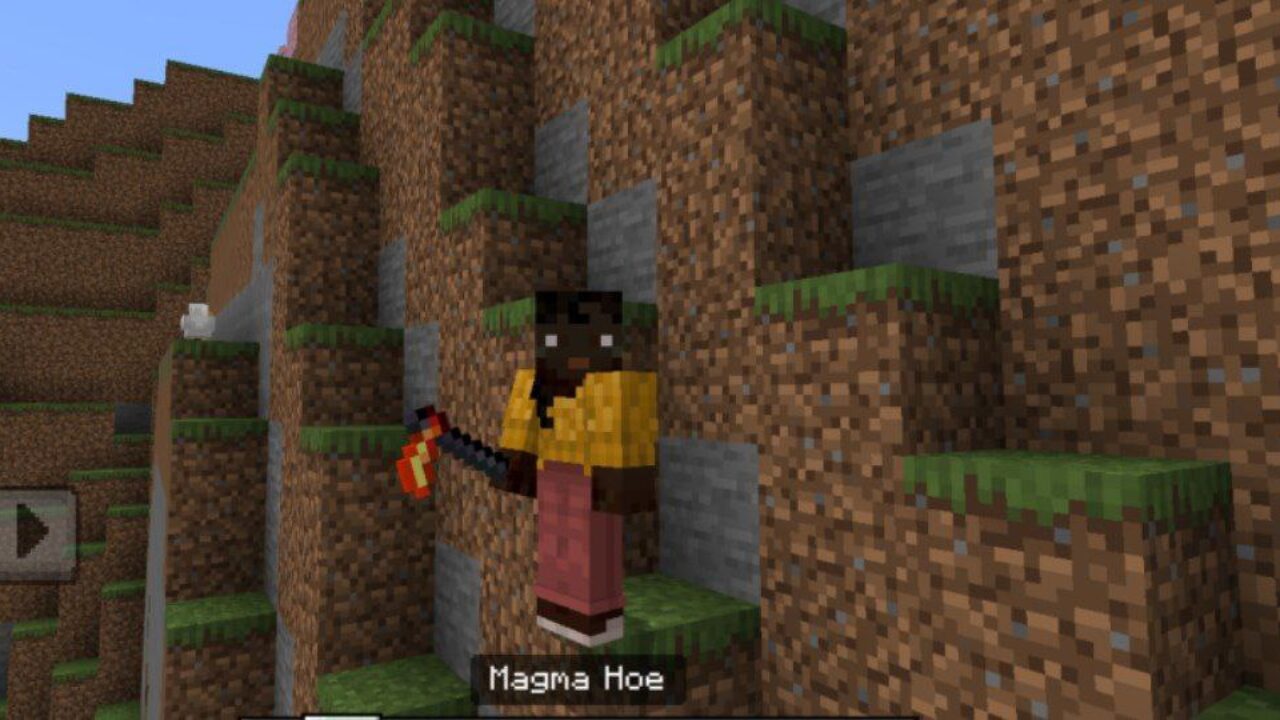 Hoe from Magma Plus Mod for Minecraft PE