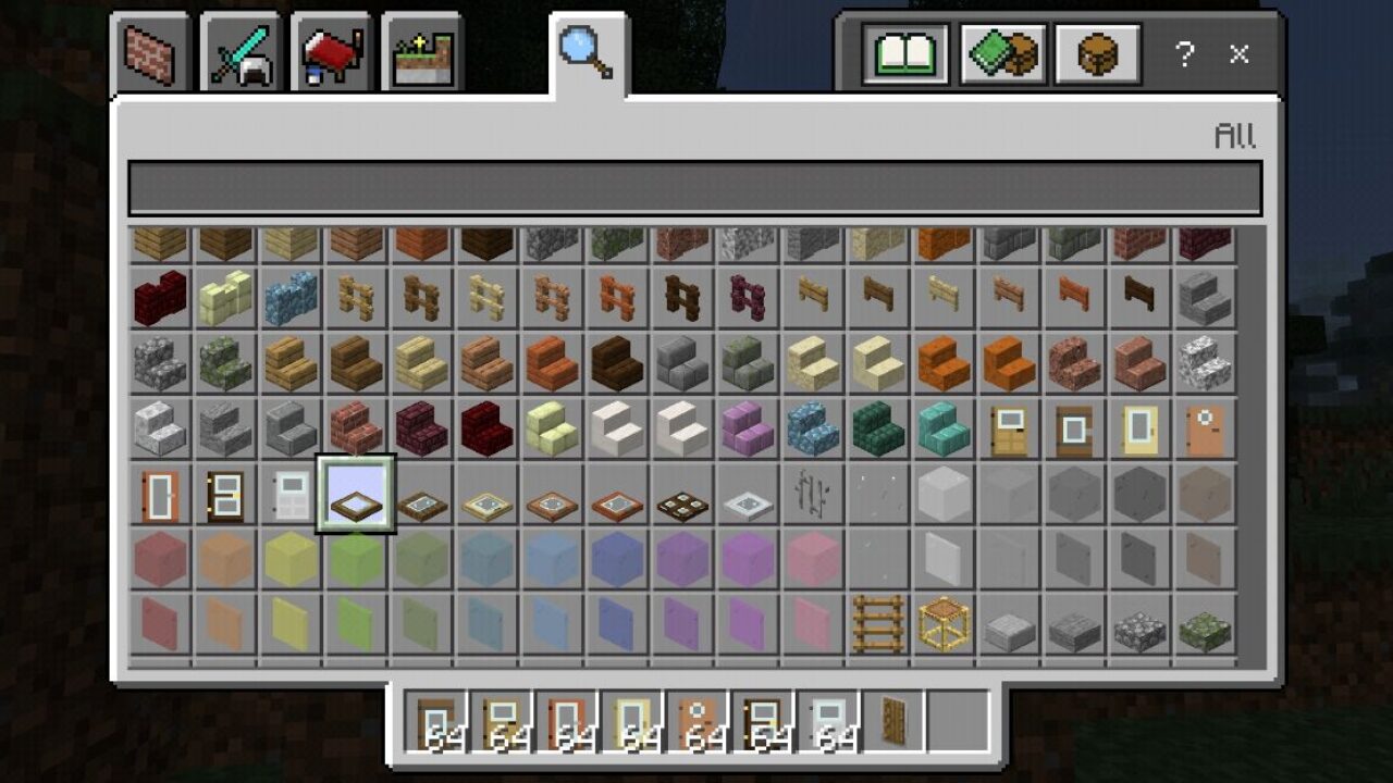 Inventory from Fragiles Texture Pack for Minecraft PE