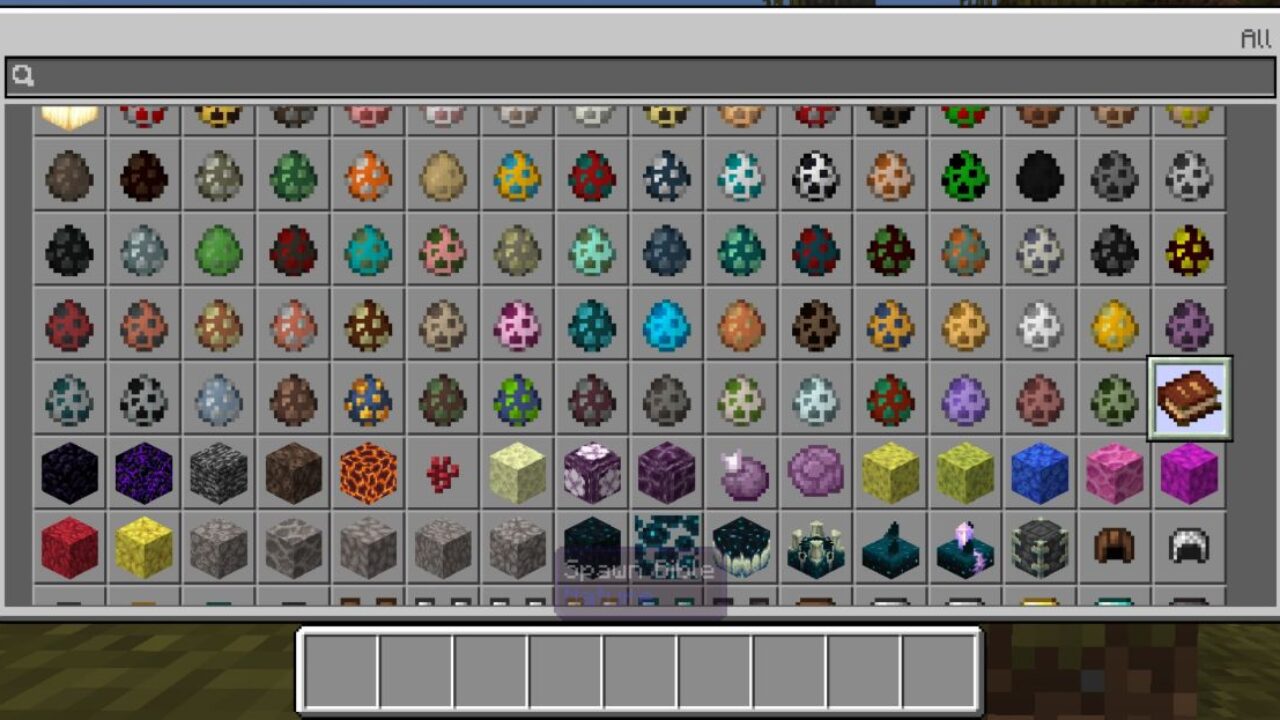 Inventory from Hallucination Mod for Minecraft PE
