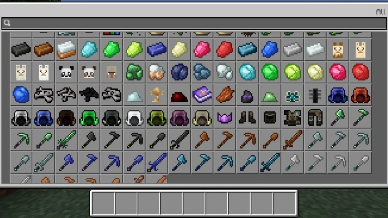 Inventory from Level Statistics Mod for Minecraft PE