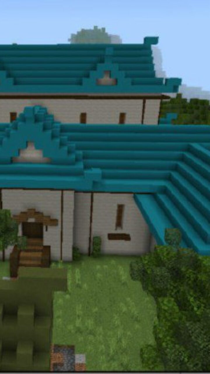 Mansion from Wanos Flower Capital Map for Minecraft PE