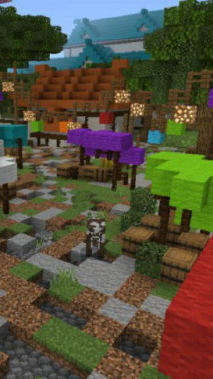 Market from Wanos Flower Capital Map for Minecraft PE