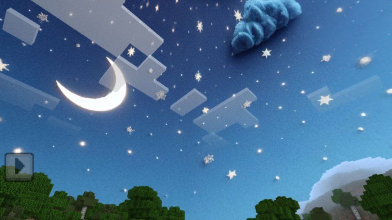 Moon from Custom Cubemaps Texture Pack for Minecraft PE