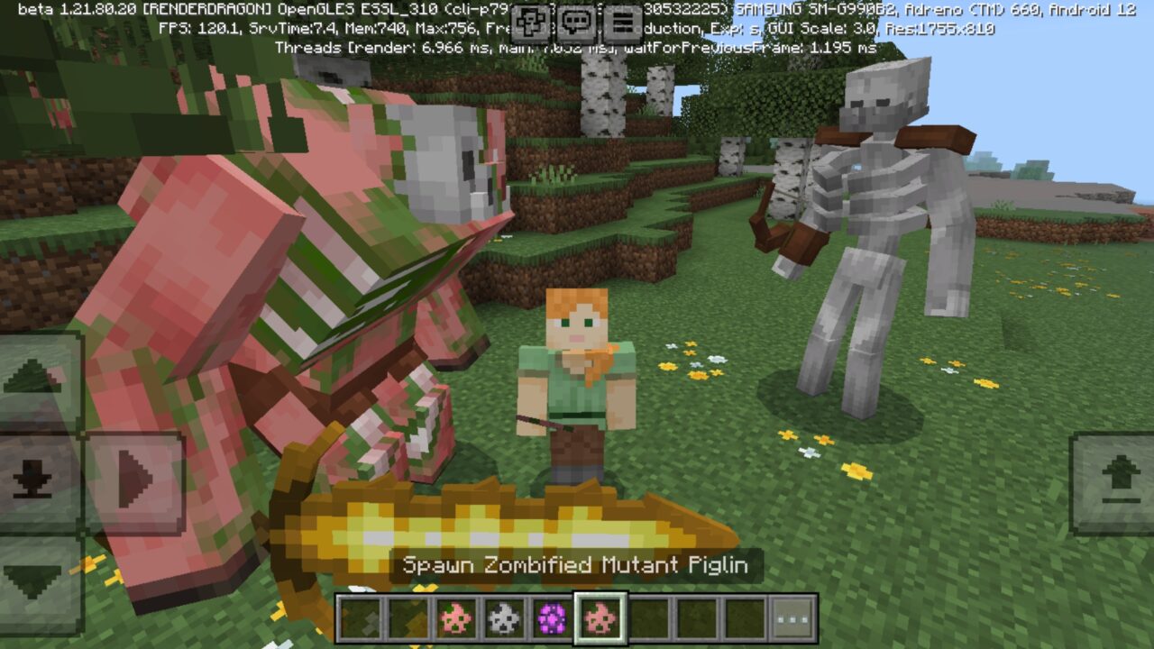 Bedrock Mutants from Mutant Creatures Mod for Minecraft PE