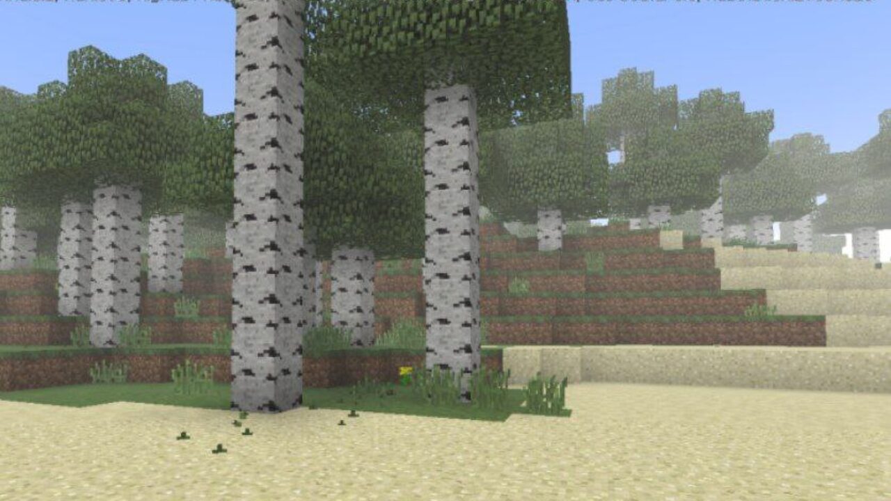 Nature from 100 Days Survival Mod for Minecraft PE
