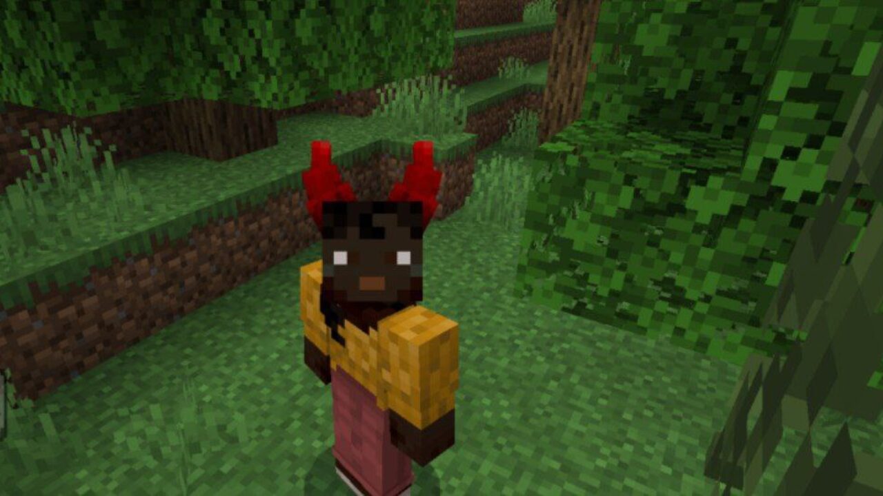 Red from Colored Horns Mod for Minecraft PE