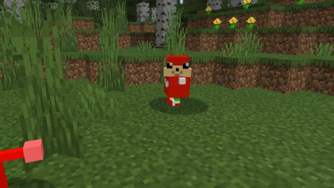 Red from Uganda Knuckles Mod for Minecraft PE