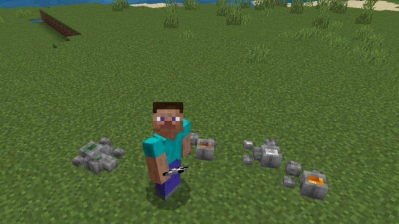 Rocks from Magic Staffs Mod for Minecraft PE