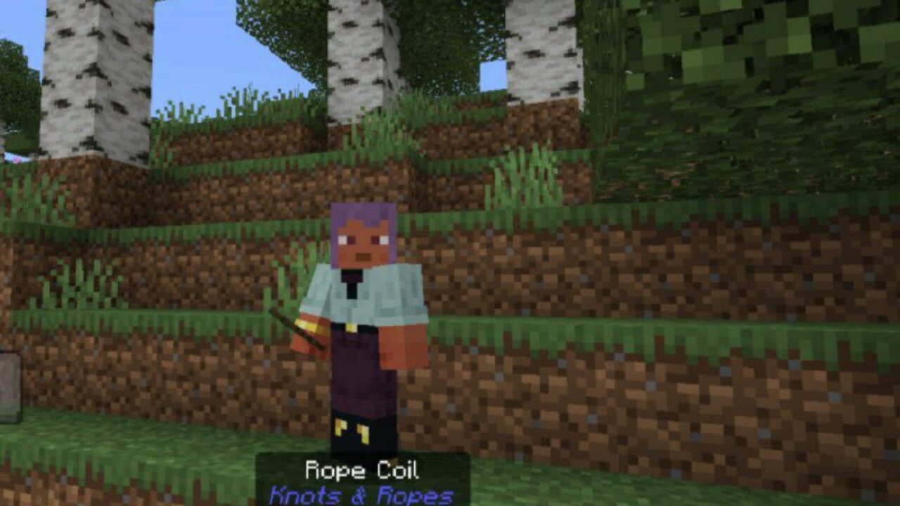 Rope Coil from Knots and Ropes Mod for Minecraft PE