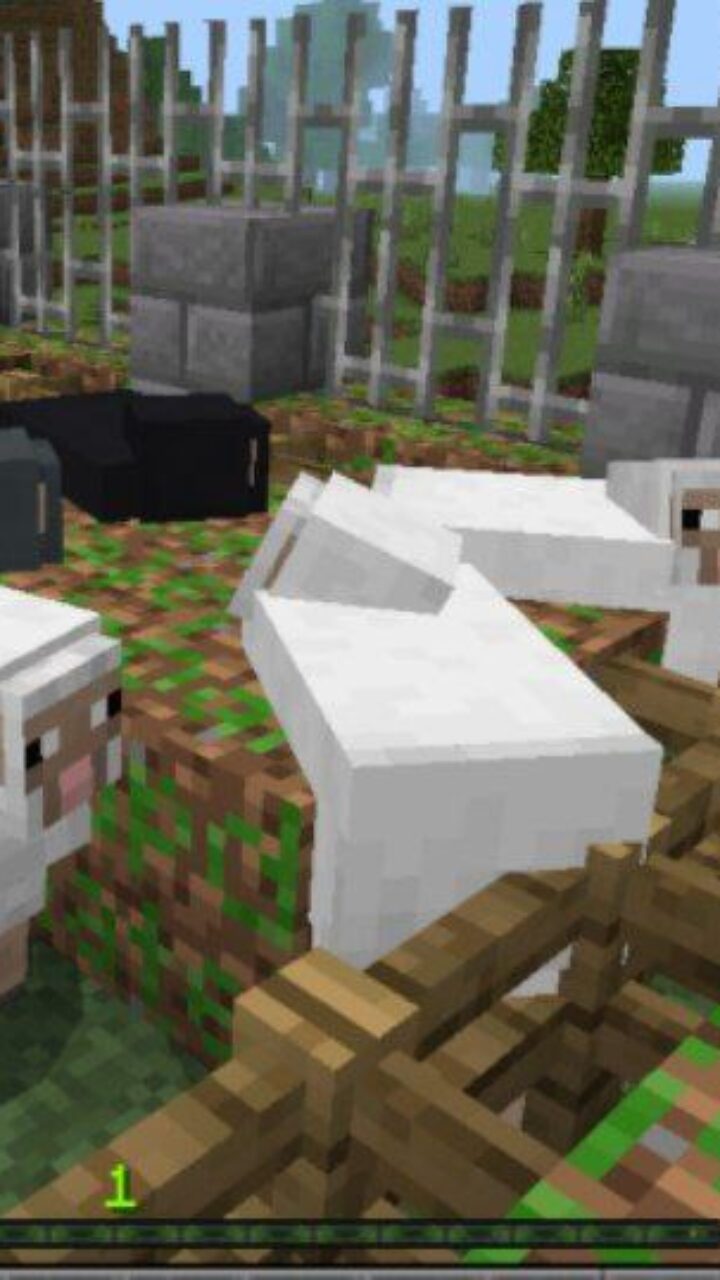 Sheeps from Escape from the Garden Map for Minecraft PE