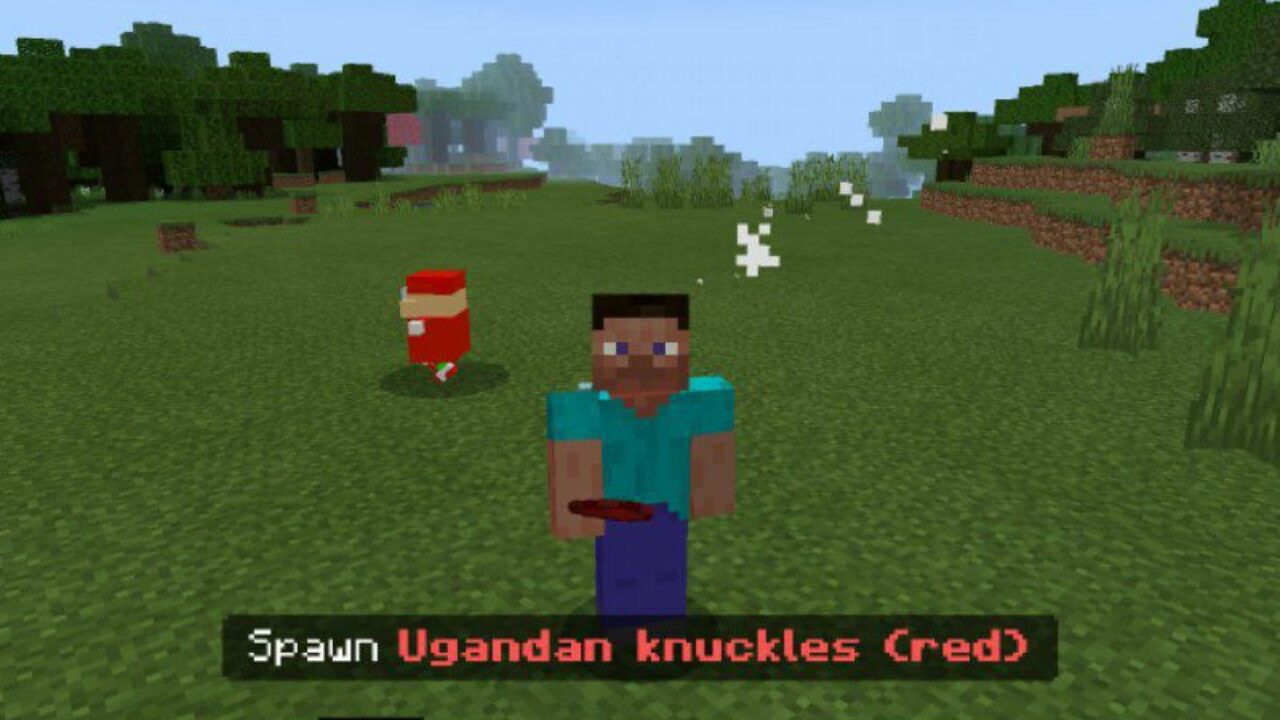 Spawn from Uganda Knuckles Mod for Minecraft PE