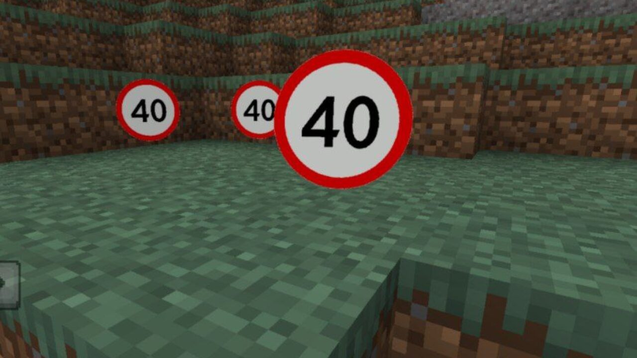 Speed from Road Signs Mod for Minecraft PE