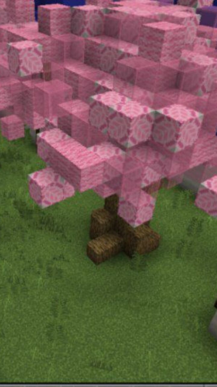 Trees from Wanos Flower Capital Map for Minecraft PE