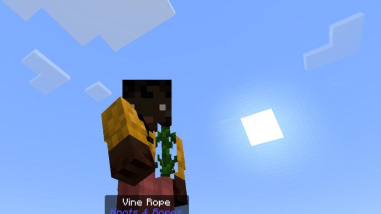 Vine Rope from Knots and Ropes Mod for Minecraft PE