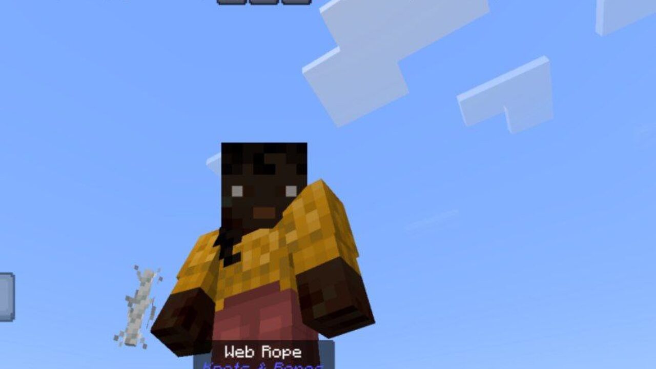 Web Rope from Knots and Ropes Mod for Minecraft PE