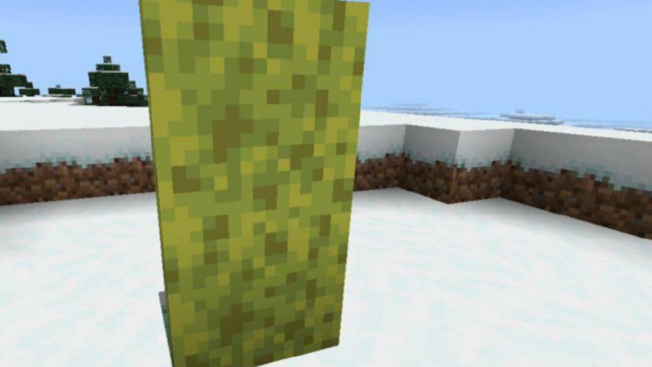 Wet Sponge from Camouflage Door Mod for Minecraft PE