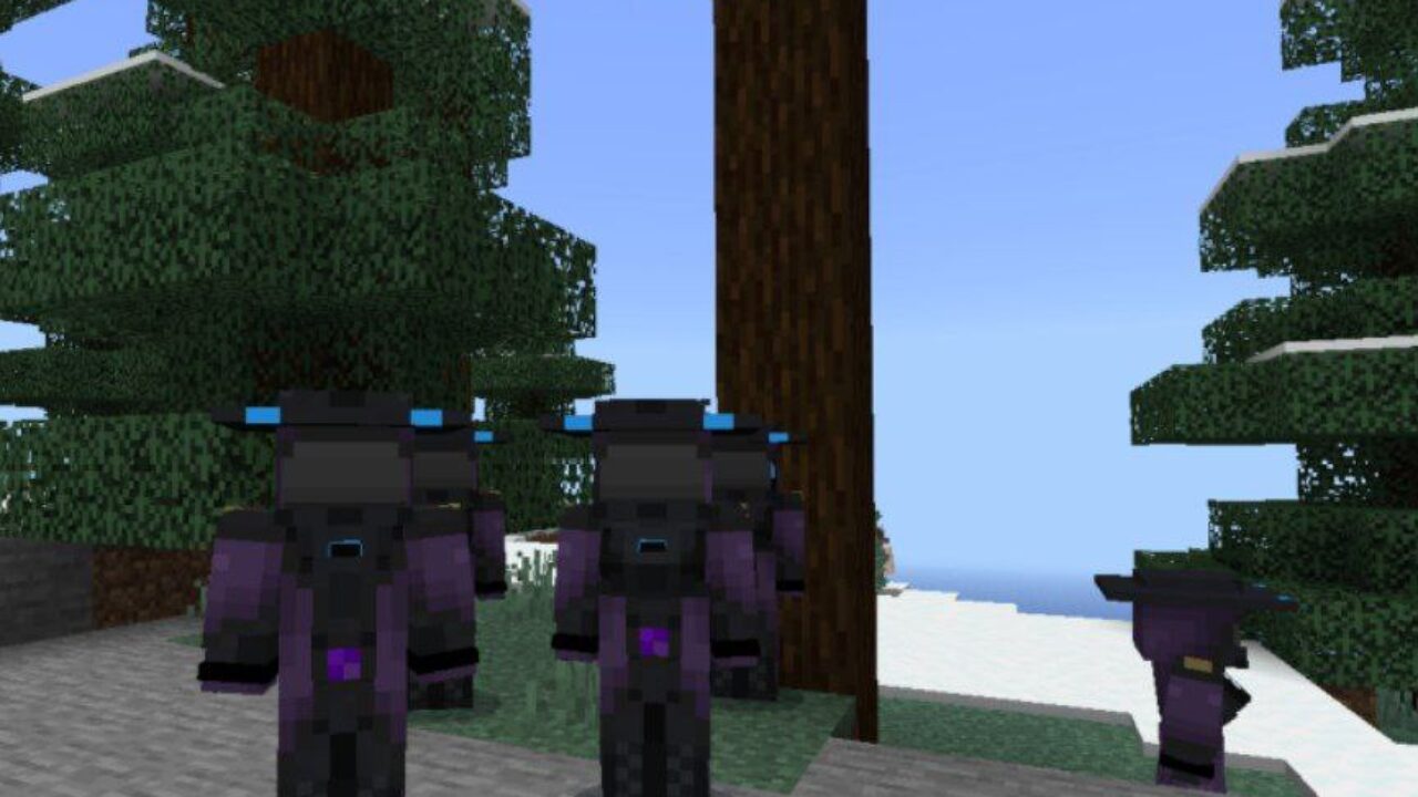 Witches from Human Player Mob Mod for Minecraft PE