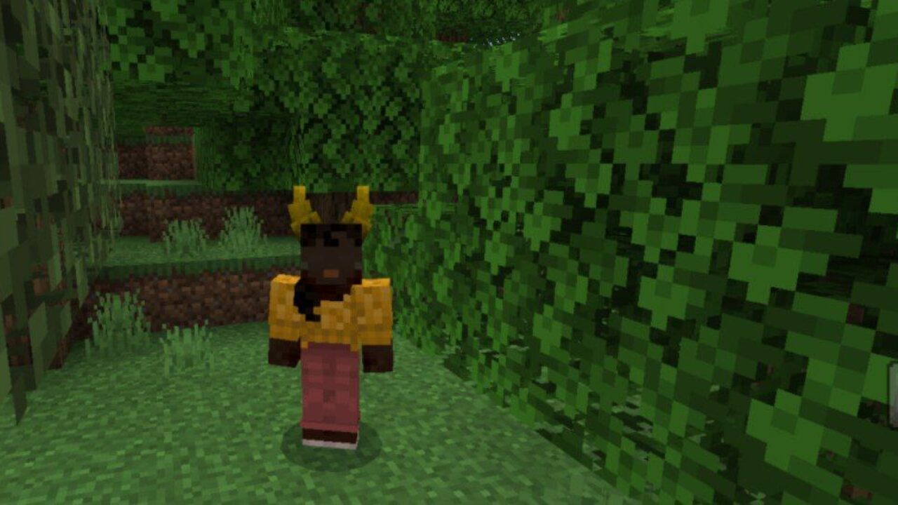 Yellow from Colored Horns Mod for Minecraft PE