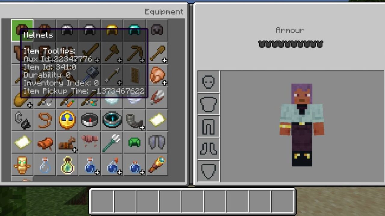 Armour from HUD Plus V2 Texture Pack for Minecraft PE