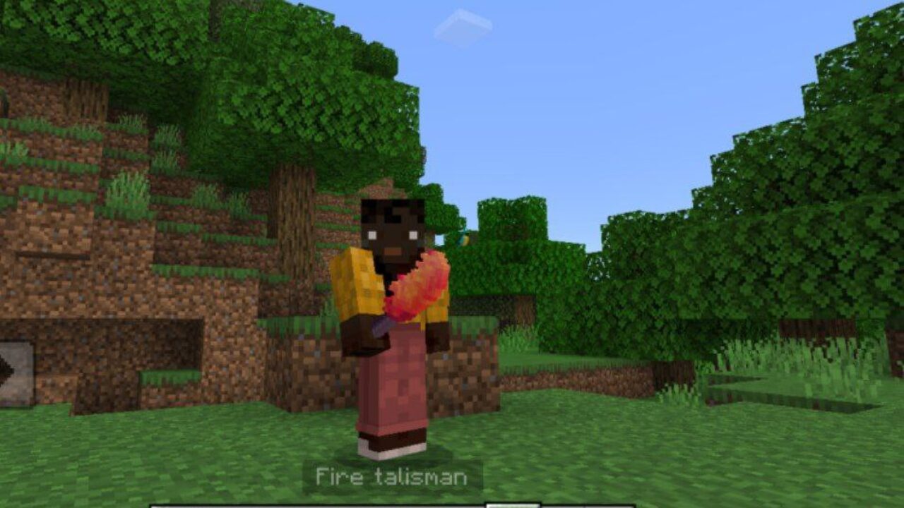 Fire Talisman from Terra Weapon Mod for Minecraft PE