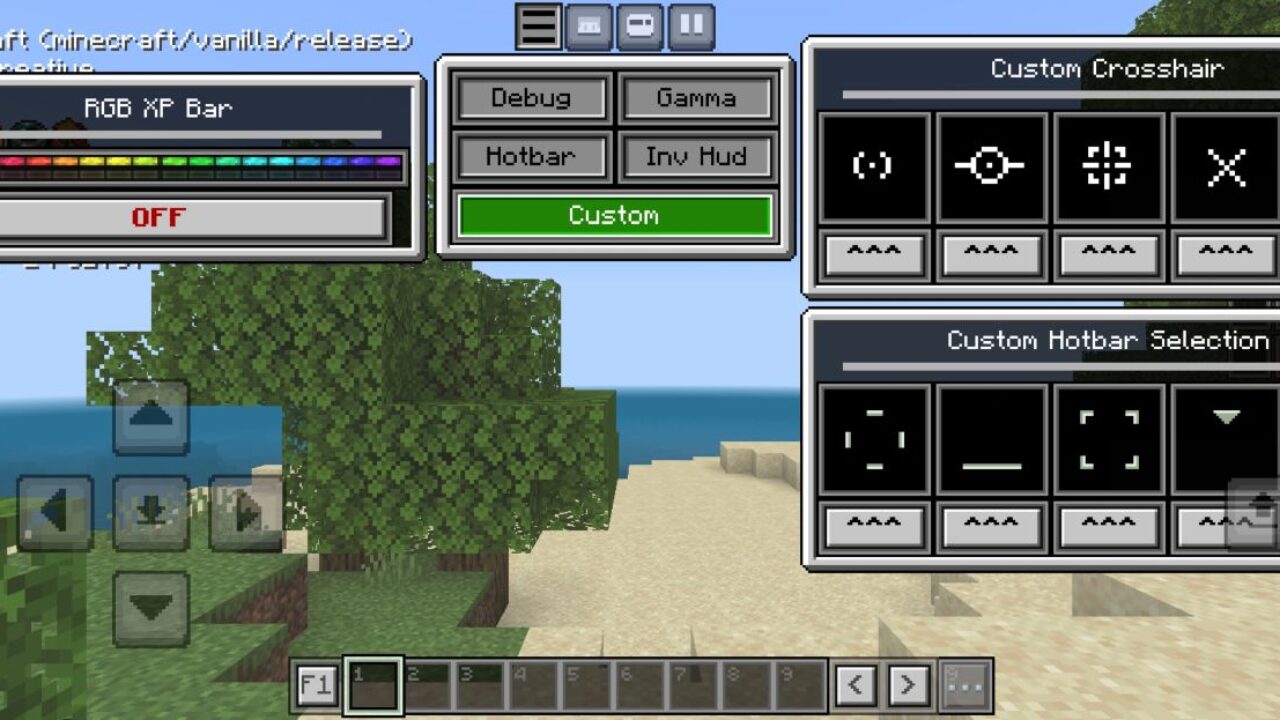 HUD Plus V2 Texture Pack for Minecraft PE