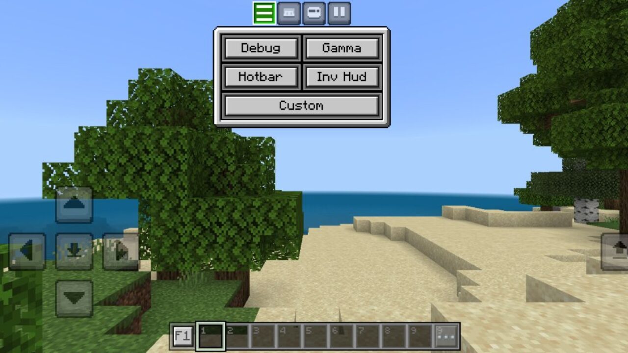 Interface from HUD Plus V2 Texture Pack for Minecraft PE