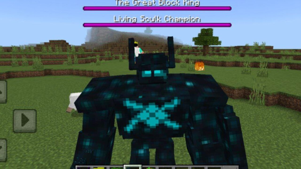 Living Sculk from Random Boss Mod for Minecraft PE