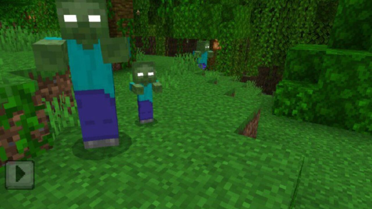 Lost Zombie from Fiery Combat Mod for Minecraft PE