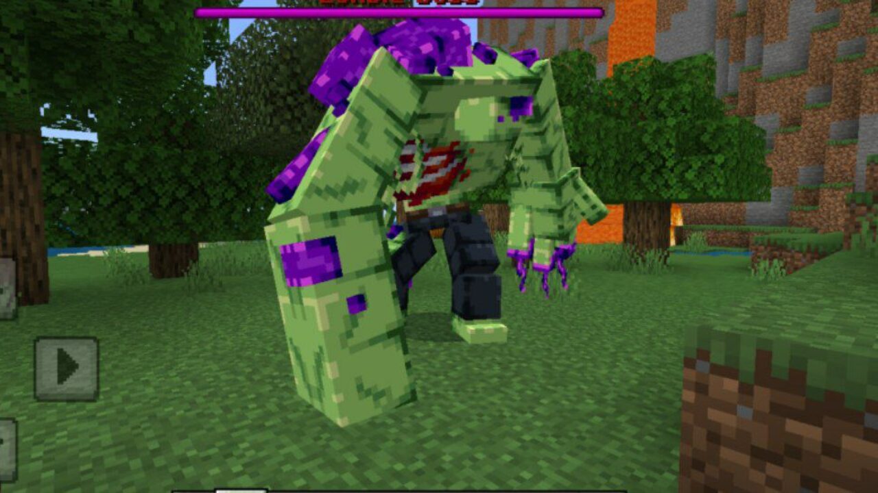 New Enemy from Zombie Boss Mod for Minecraft PE