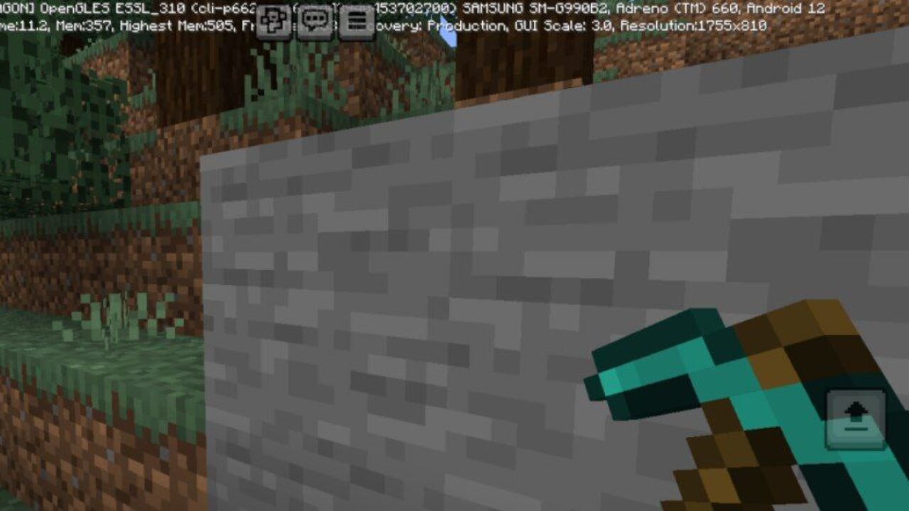 Pickaxe from Tool Swap Mod for Minecraft PE