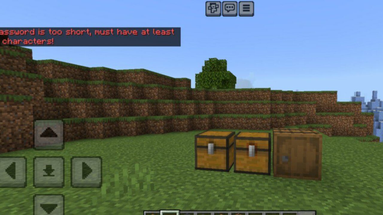 Error from Safe Storage Mod for Minecraft PE