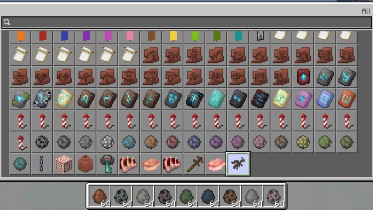 Inventory from Dominion Project Mod for Minecraft PE