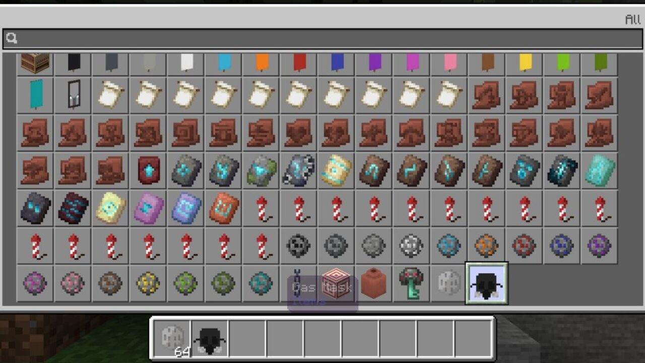 Inventory from GasMask Mod for Minecraft PE