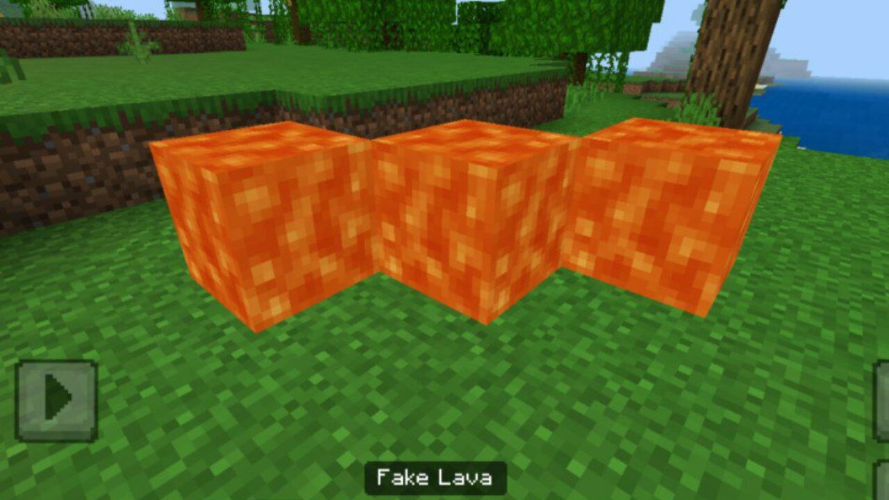 Lava from Fake Liquid Blocks Mod for Minecraft PE