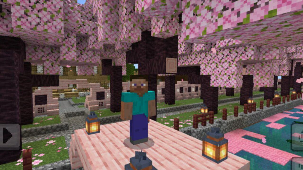 Sakura Sanctum Map for Minecraft PE