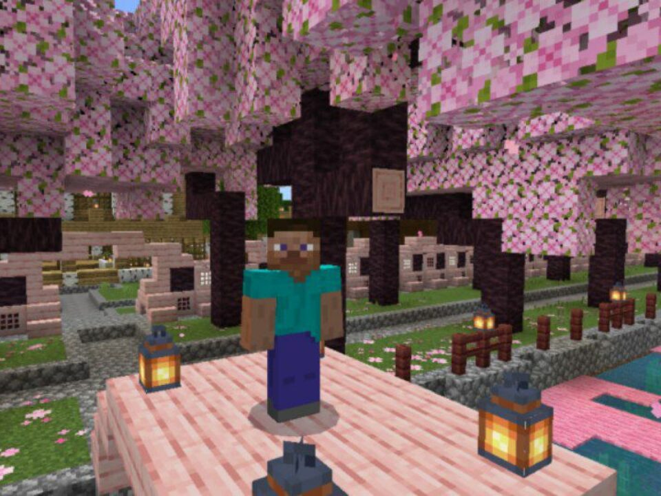 Sakura Sanctum Map for Minecraft PE