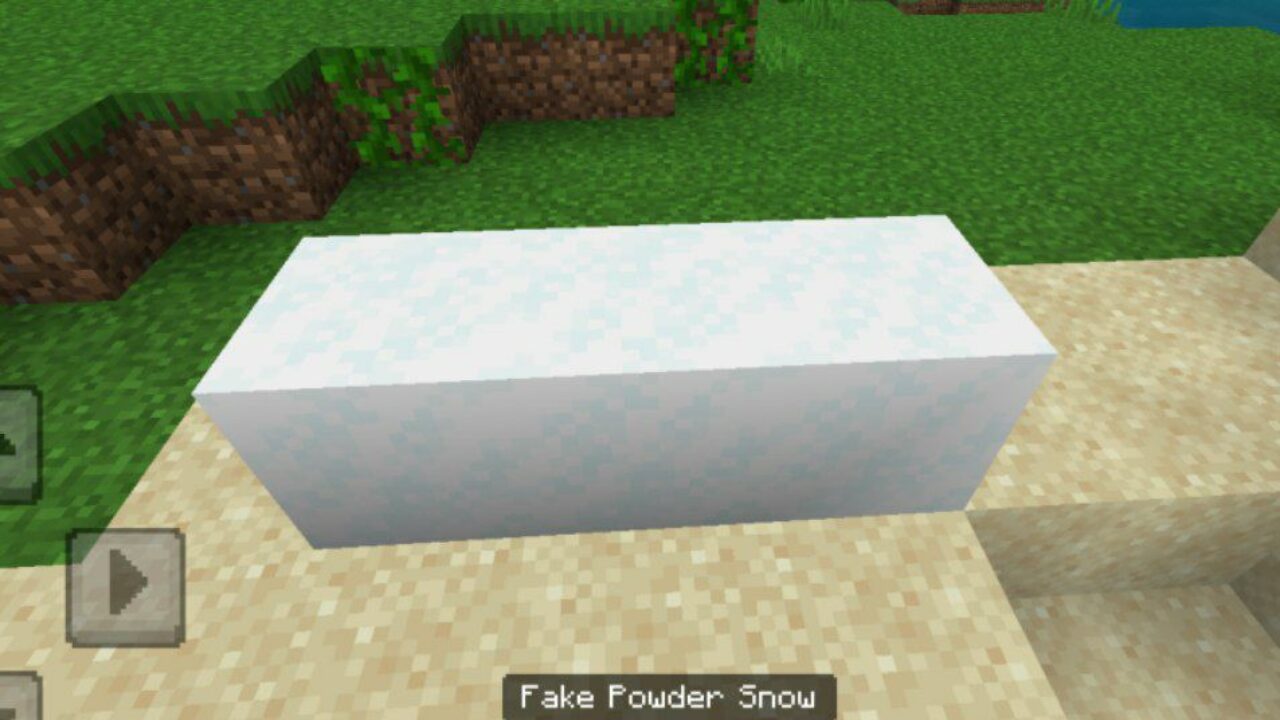 Snow from Fake Liquid Blocks Mod for Minecraft PE