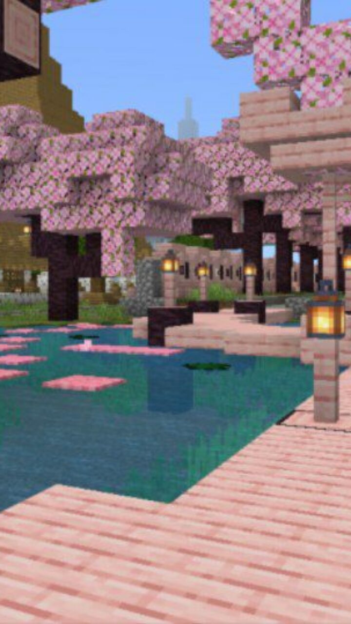 Download Sakura Sanctum Map for Minecraft PE: Sakura Sanctum Map for ...