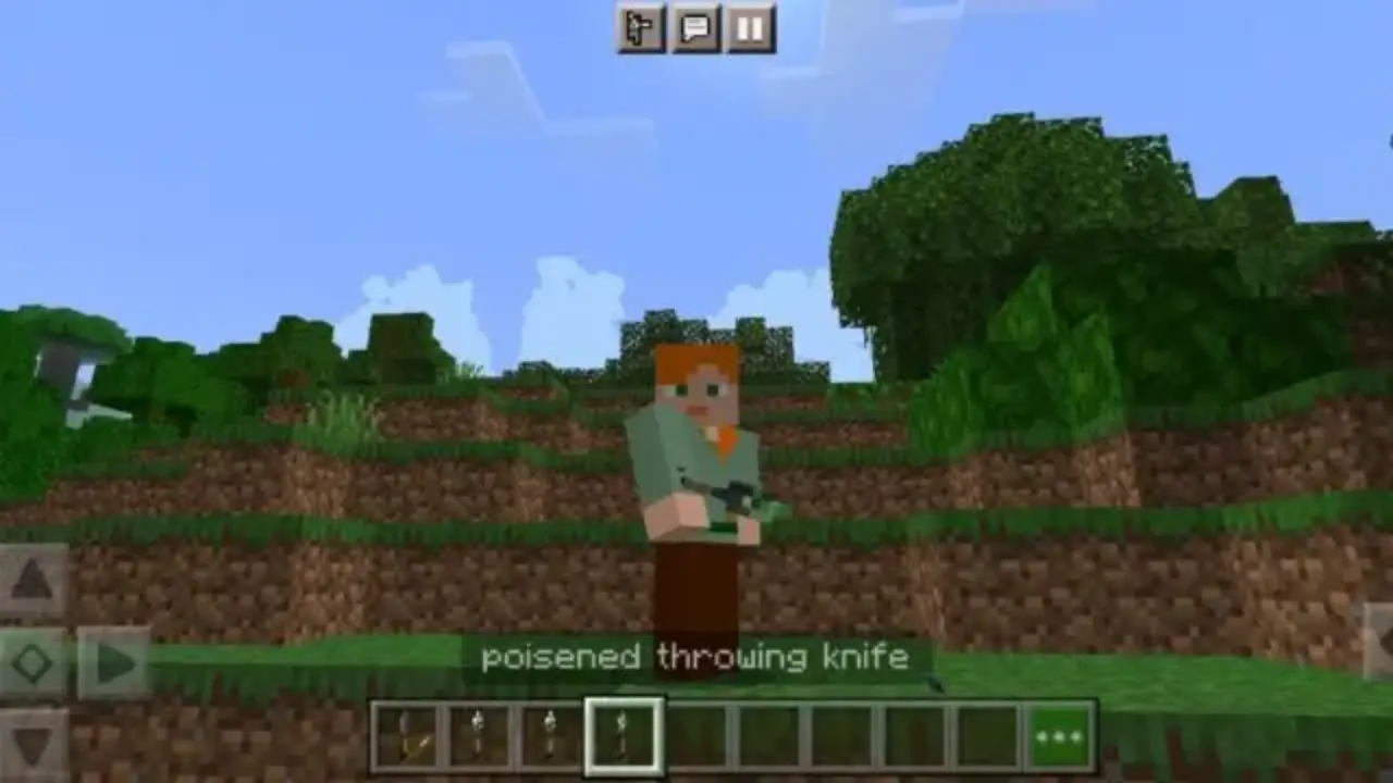 Poisoned blade from Knives Mod for Minecraft PE