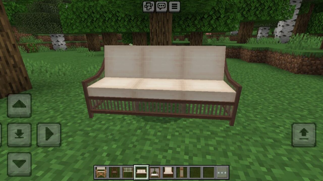 Sofa from Exotic Furniture Mod for Minecraft PE