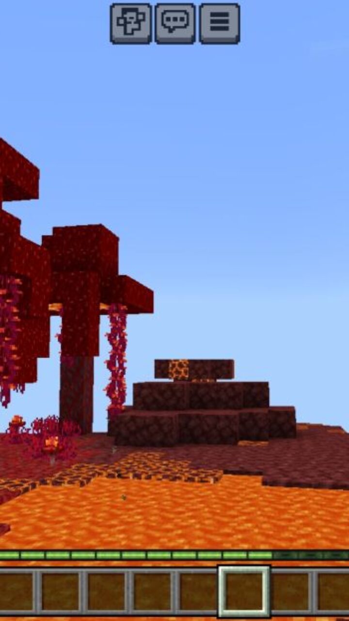 Territory from One Block Nether Island Map for Minecraft PE