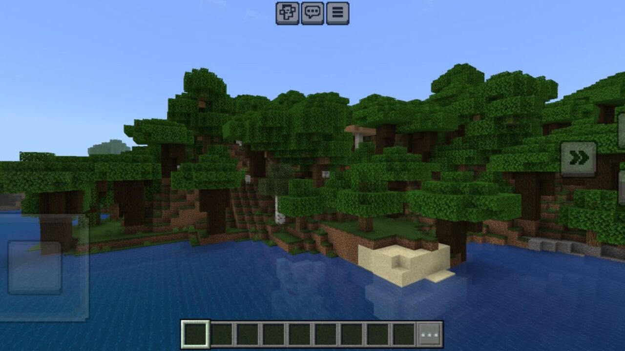 Top View from World Pregeneration Mod for Minecraft PE