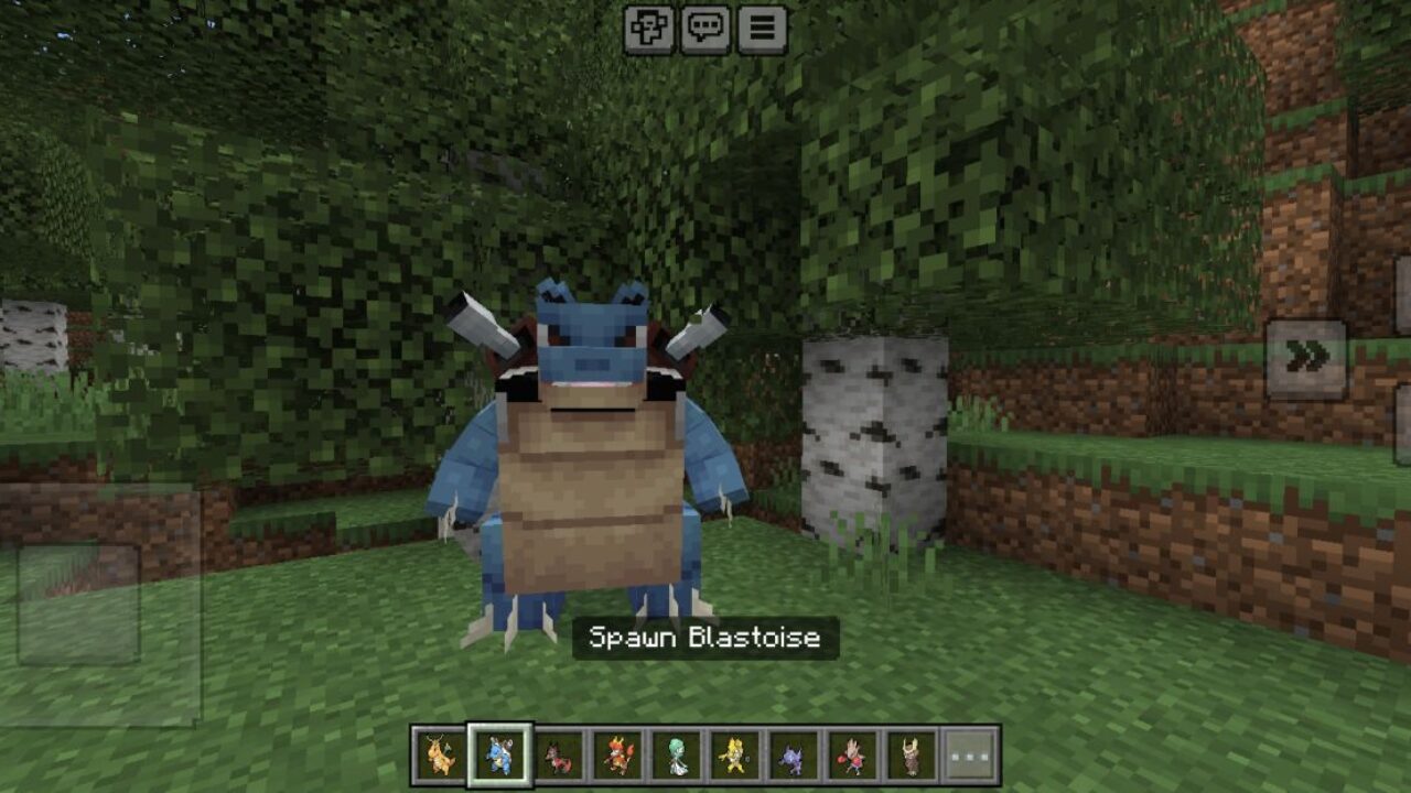 Blastoise from Cobblemon Mod for Minecraft PE