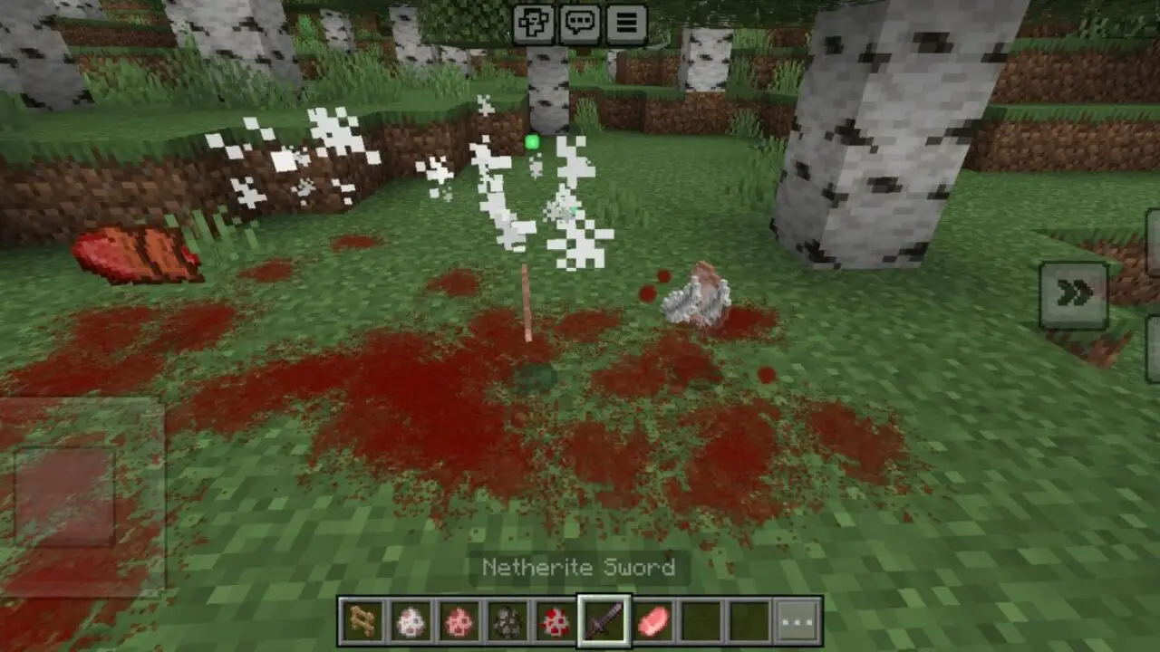 Blood from Visuality Mod for Minecraft PE