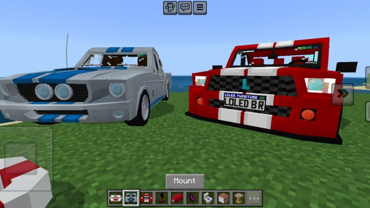 Cars from Loled Furniture Mod for Minecraft PE