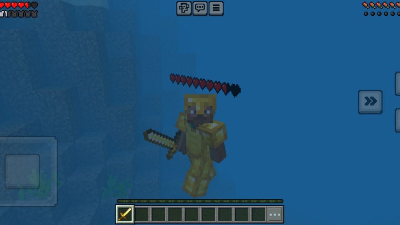 Damage from Player Health Texture Pack for Minecraft PE