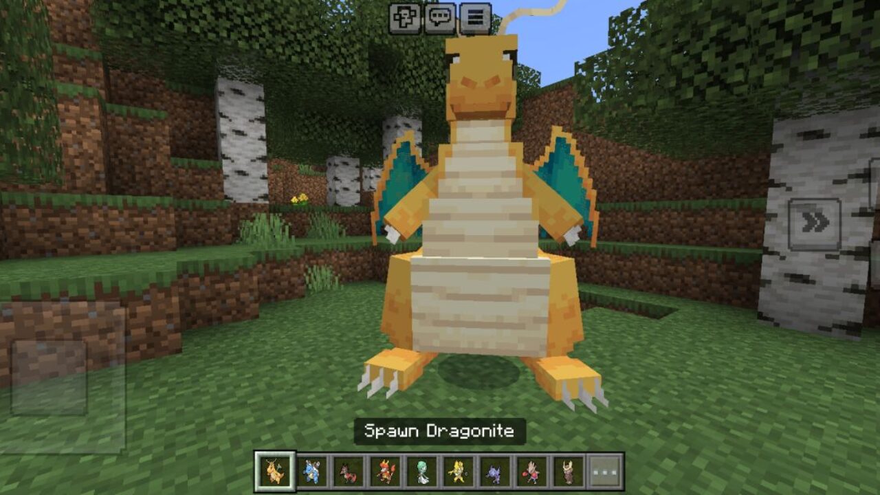 Dragonite from Cobblemon Mod for Minecraft PE