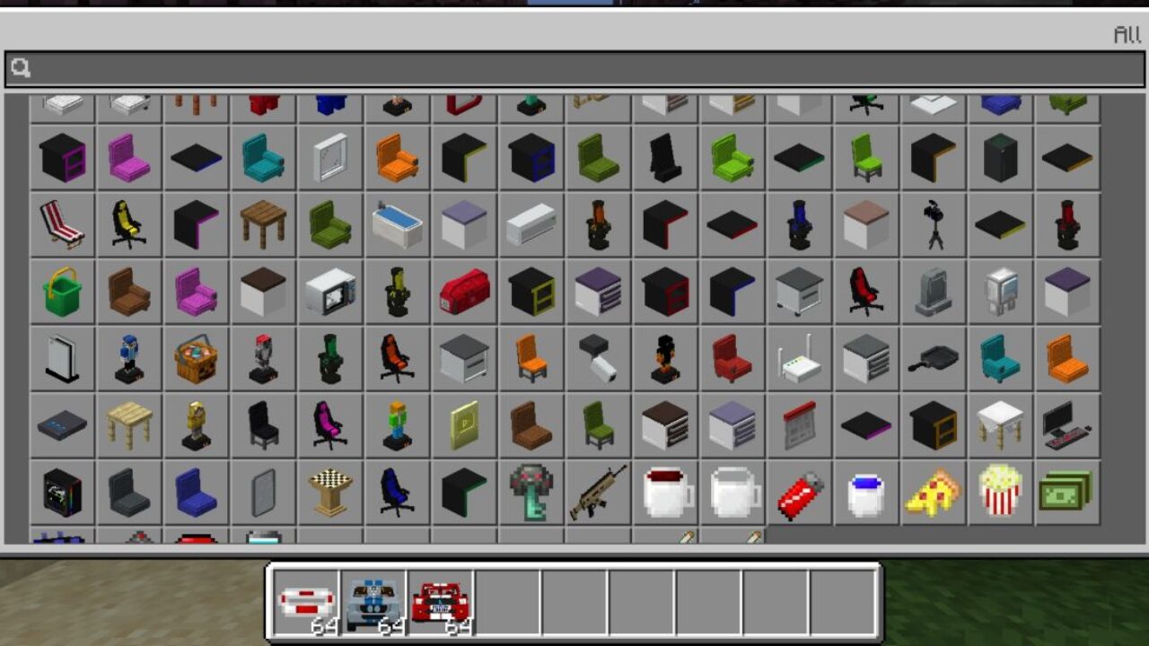 Inventory from Loled Furniture Mod for Minecraft PE